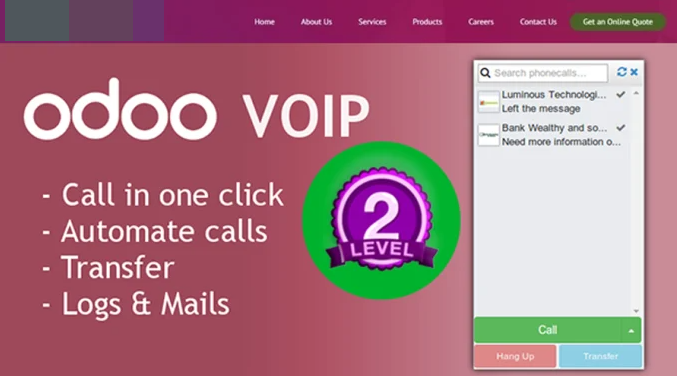 I will odoo asterisk voip integration for fully CRM and call center solutions