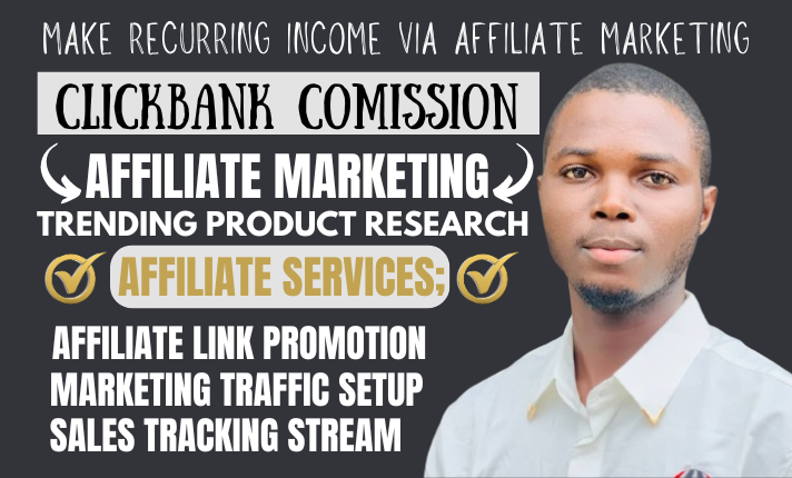 I will promote Clickbank affiliate product link for recurring passive income 