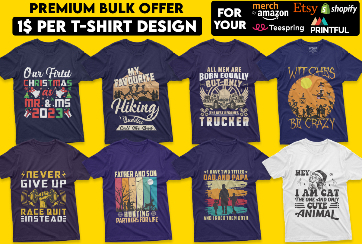 I will make Bulk t shirt design or retro vintage outdoor t shirt