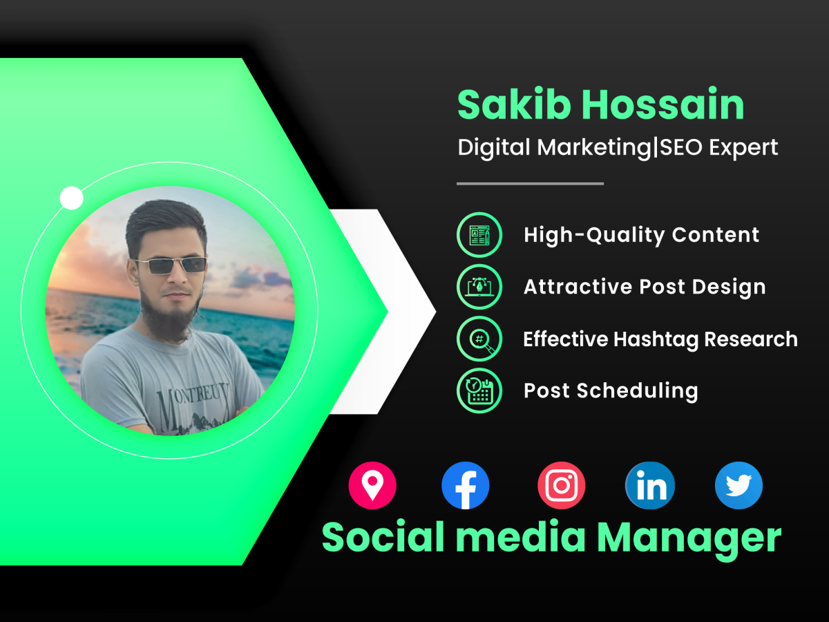 I will be your social media manager for your social media management