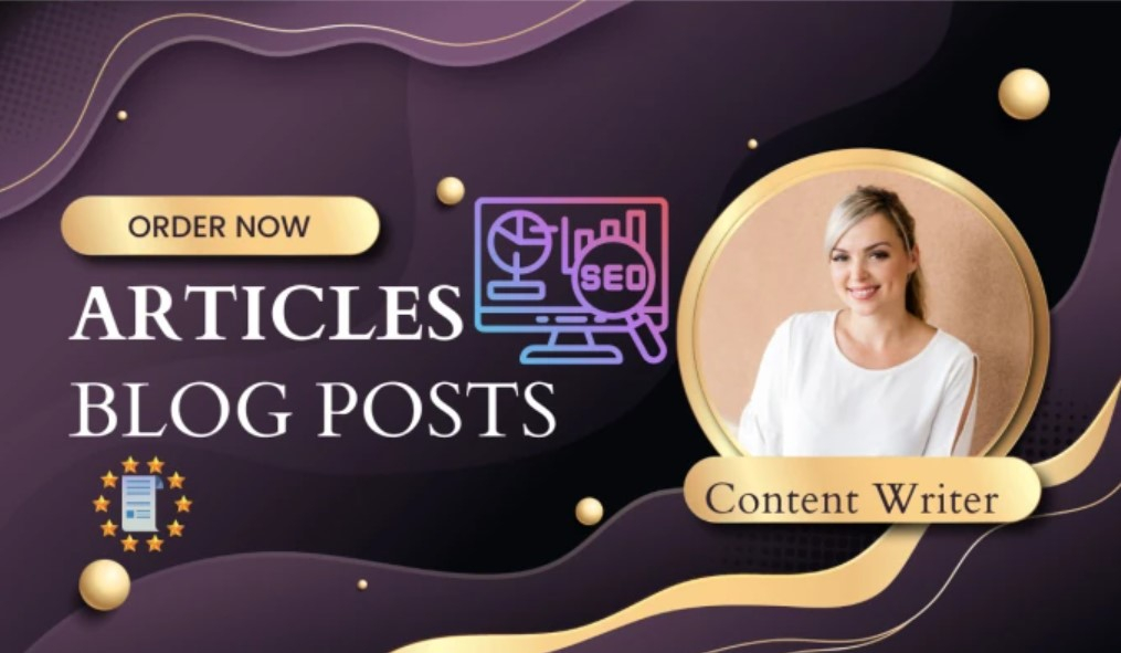 I will write trending articles and blog posts