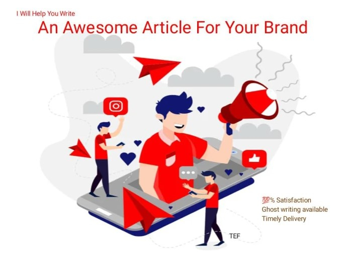 I will help you write an awesome article for your brand