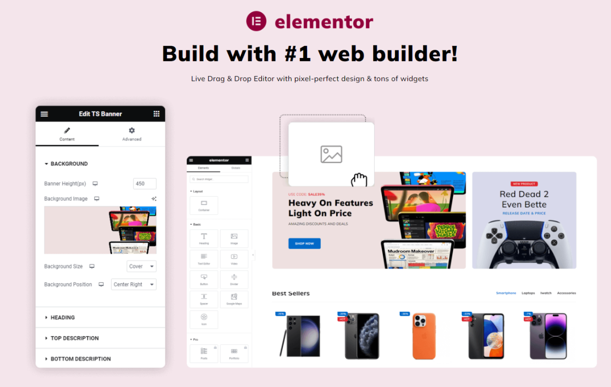 I will build responsive WordPress website design using elementor pro