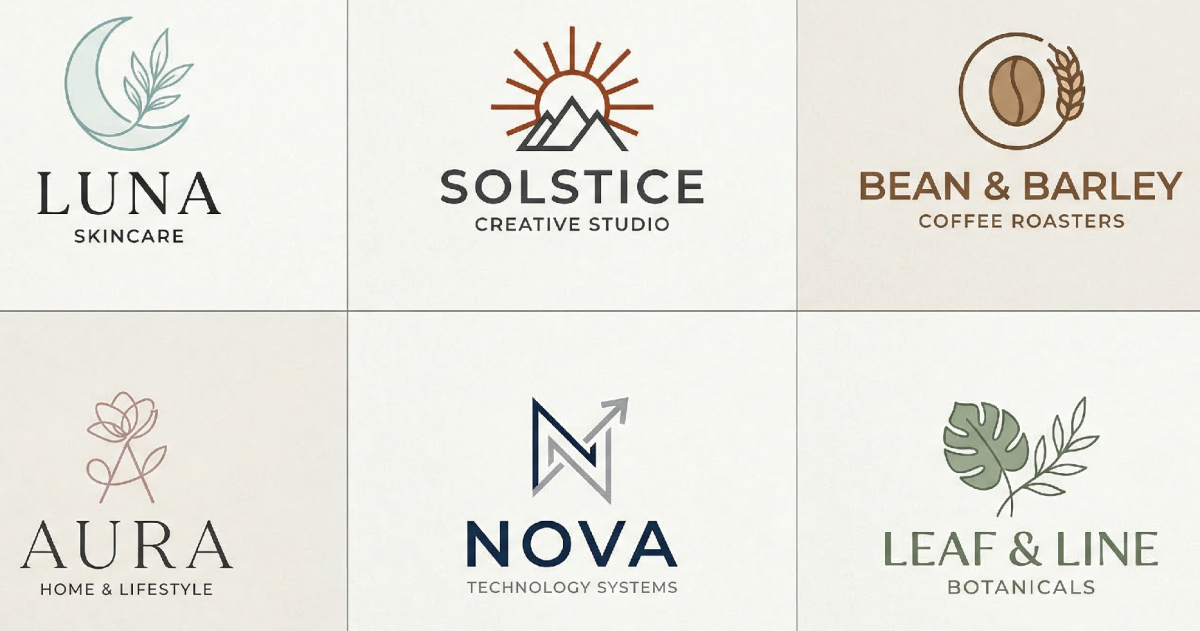 I will design a modern minimalist logo for your premium brand.