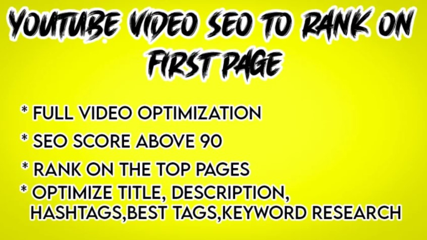 I will rank youtube video on 1st page with seo optimization