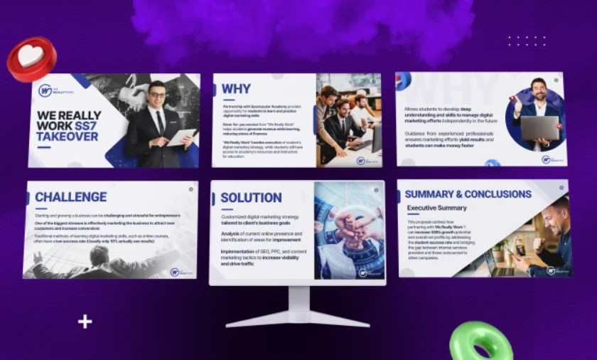 I will design professional PPT, powerpoint presentation slides, or pitch deck