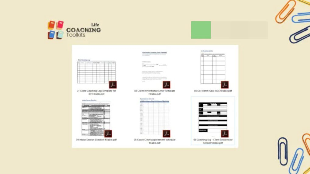 I will life coaching business toolkit msword mobile fillable pdf forms 120 templates