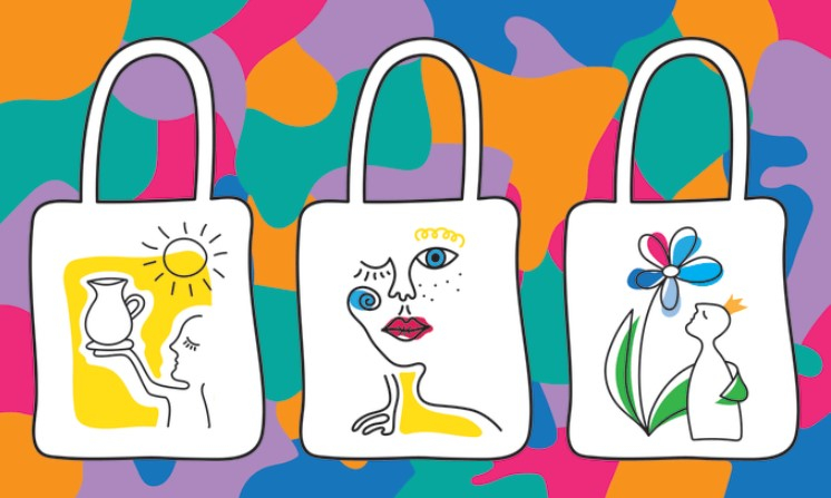 I will create a unique tote bag design