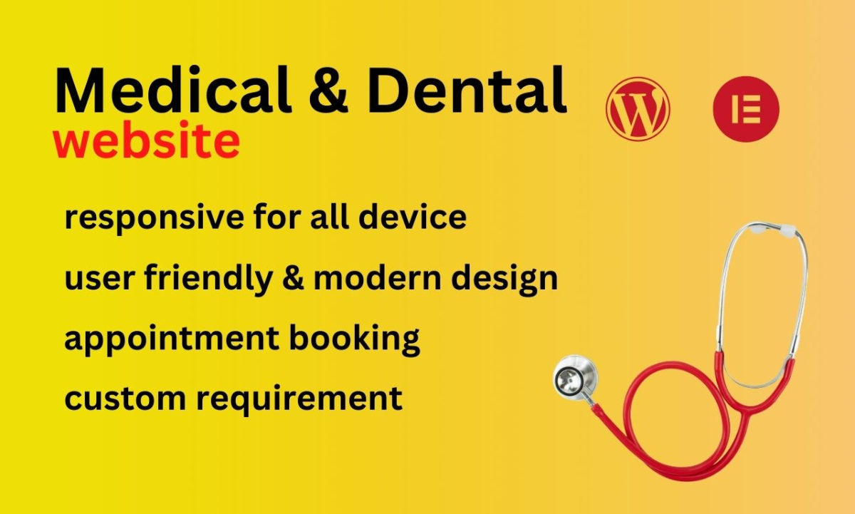 I will build medical, healthcare, doctor, and dentist website