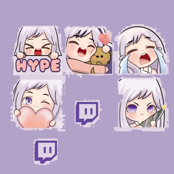 I will create custom chibi animated emotes twitch and discord