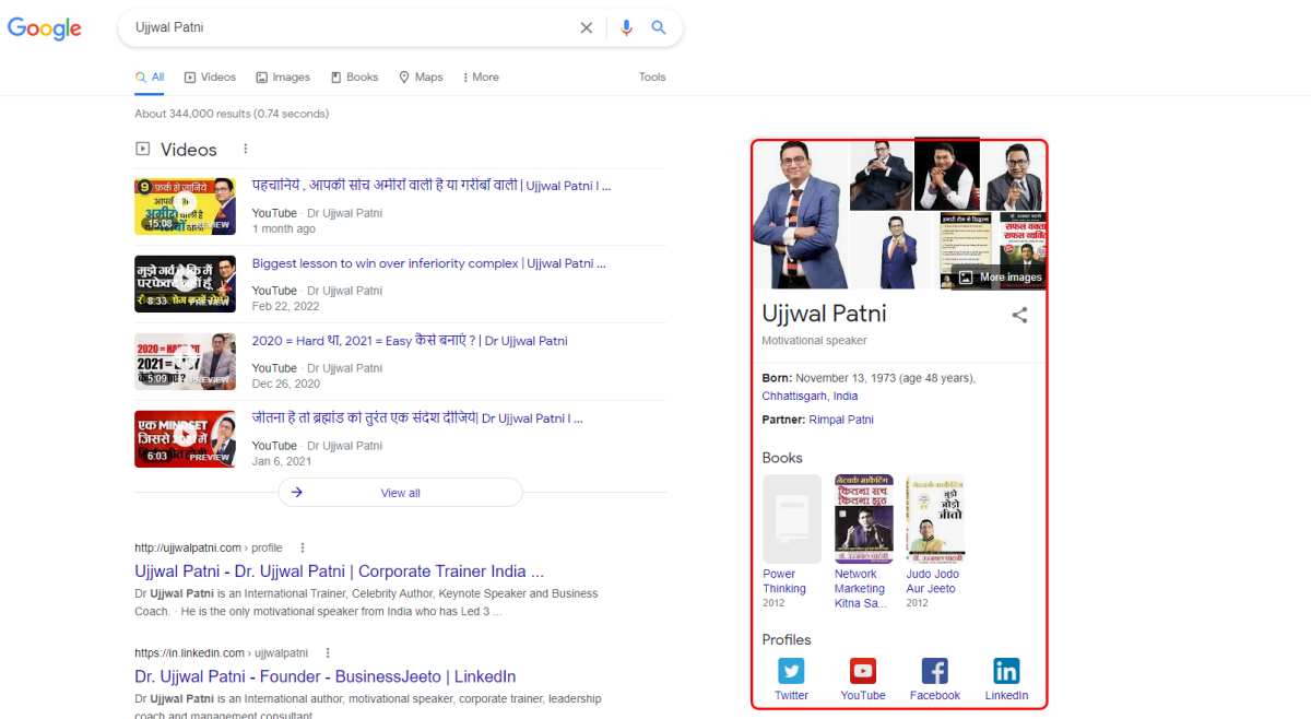 I will create a google knowledge panel or knowledge graph for you