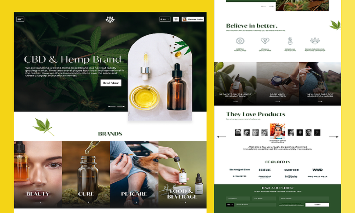 I will Build a CBD Website, Medical Website, Cannabis Website and Marijuana Website