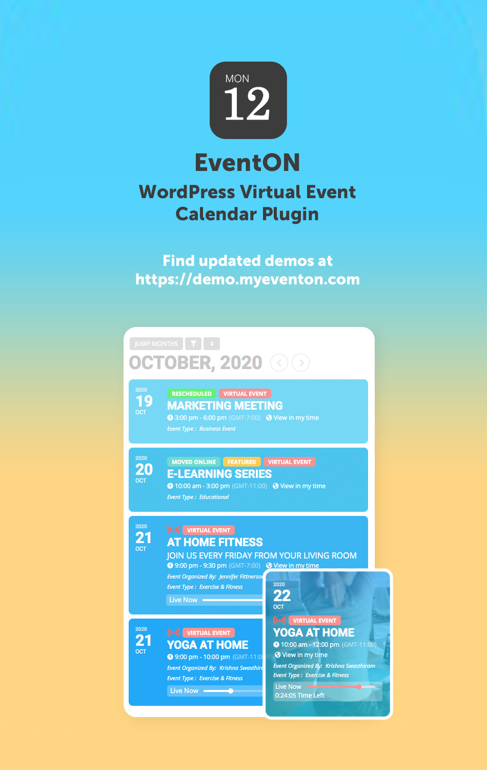 I will build WordPress Virtual Event Calendar Plugin