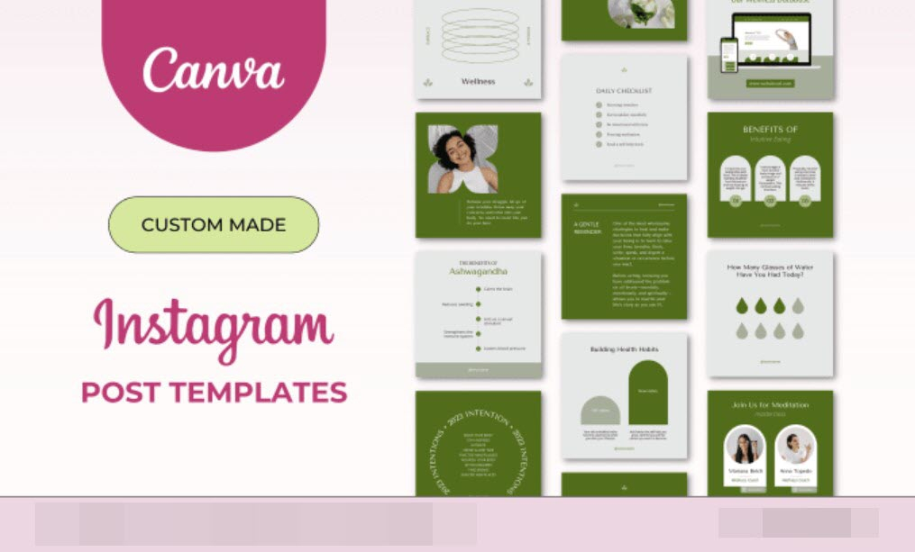 I will design aesthetic instagram canva templates