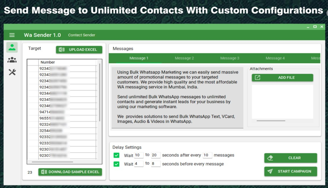 I will build Bulk WhatsApp Sender