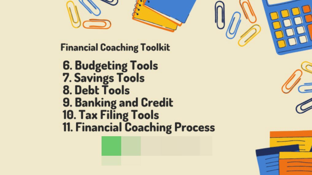 I will give financial coaching toolkit manage all financial needs 80 files