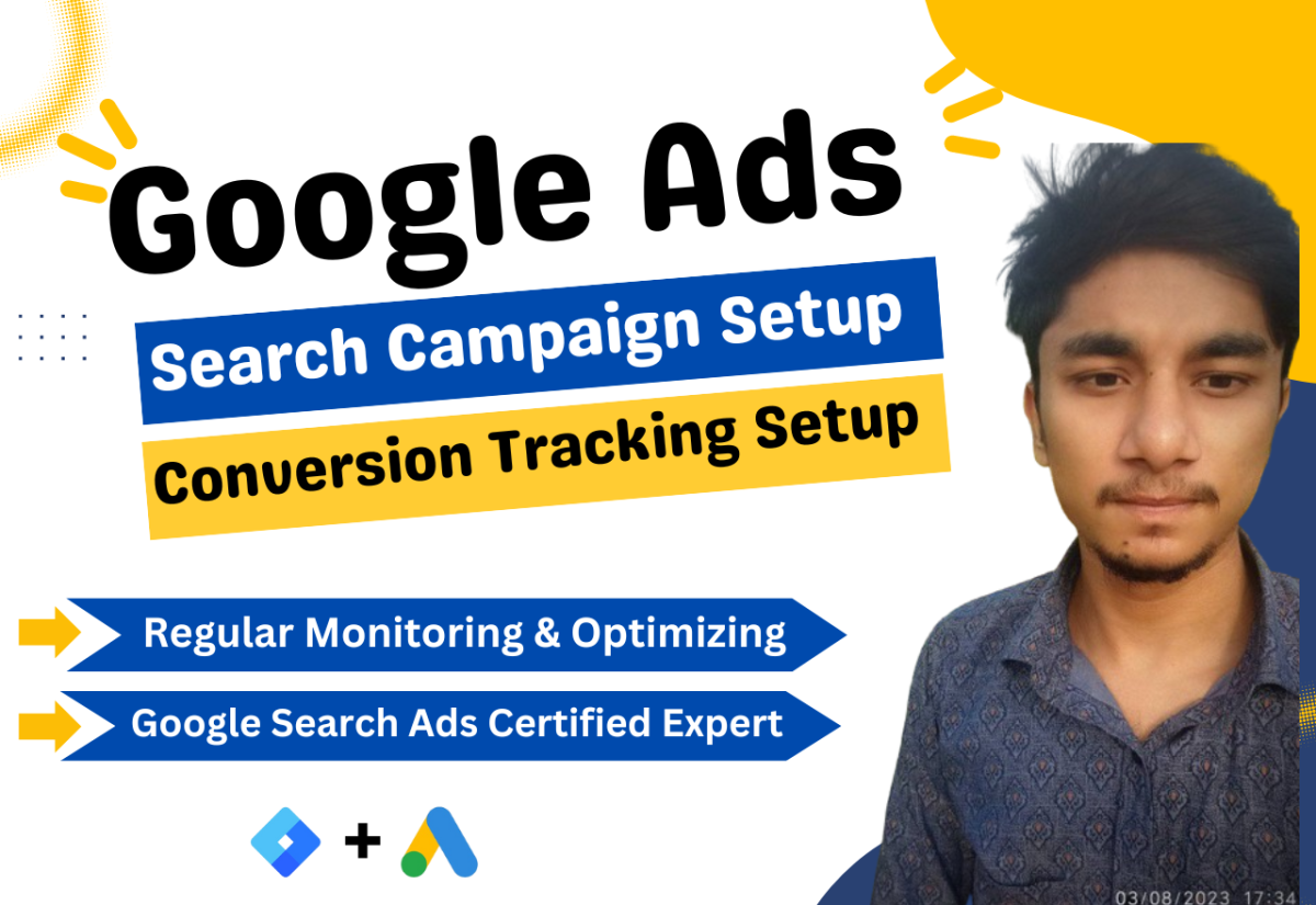 I will setup advance google search ads adwords PPC search ads campaign