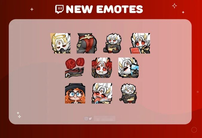 I will create cute custom emotes for your twitch or discord