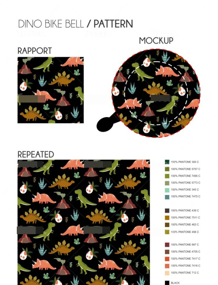 I will design seamless repeat pattern design