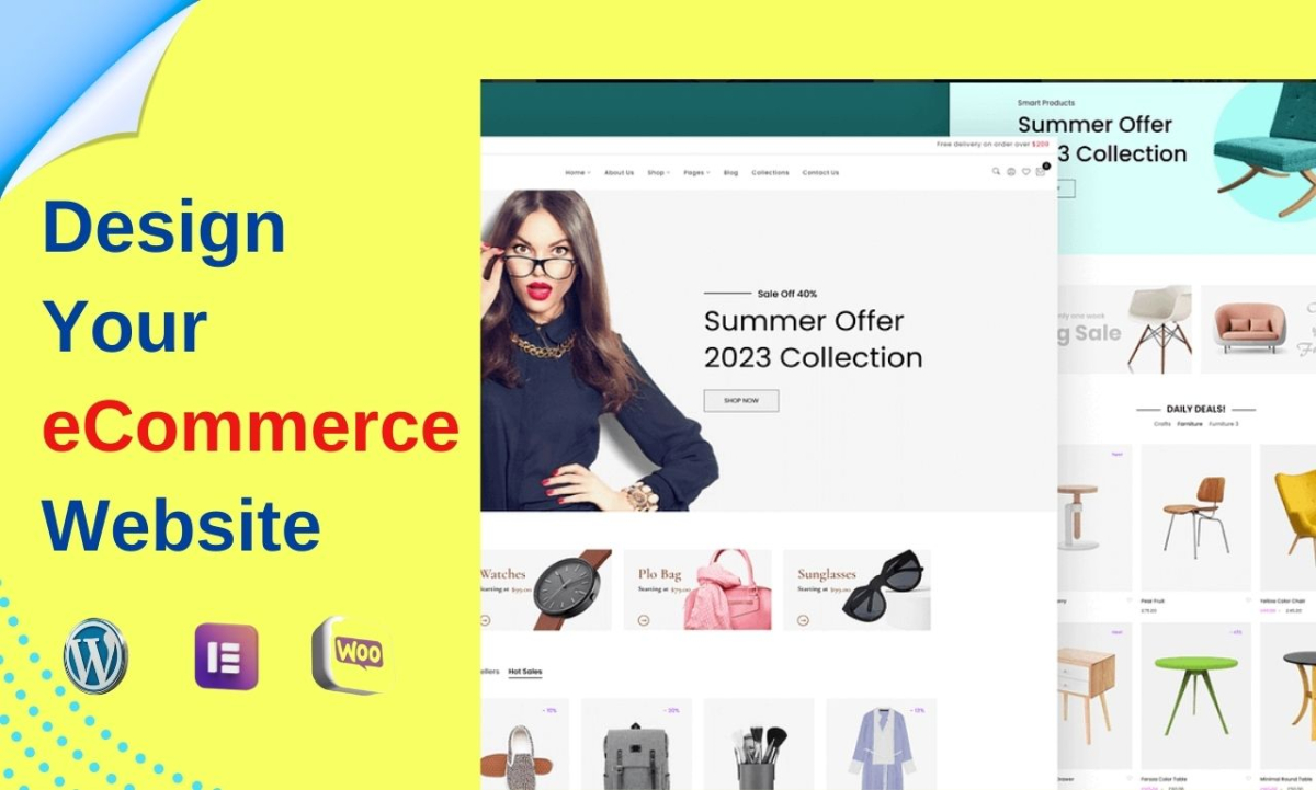 build a responsive WordPress ecommerce website using woocommerce