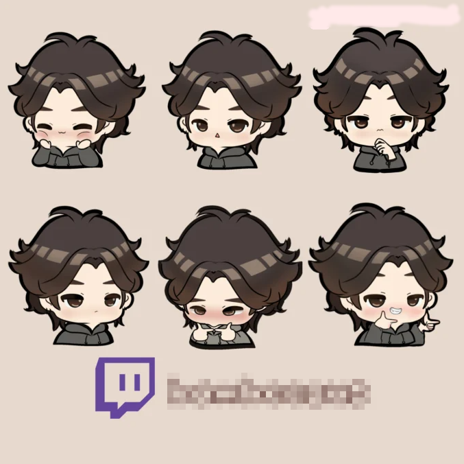 I will create custom chibi animated emotes twitch and discord