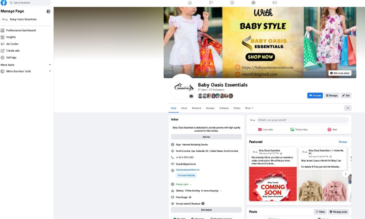 I will set up facebook business page, cover, and logo with ads manager