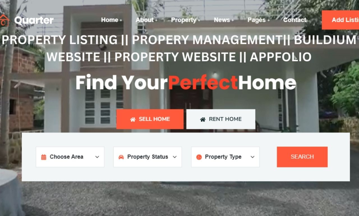 I will create property website, buildium website, real estate website, property listing