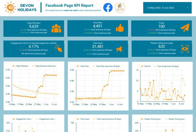 I will create a professional google data studio dashboard