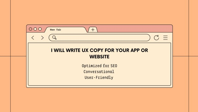 I will write UX copy for your website or app