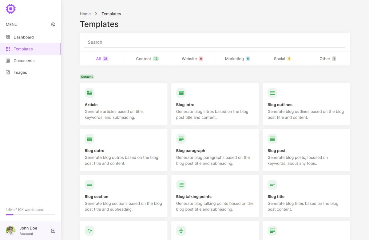 I will develop AI Content Generator Platform (SaaS)