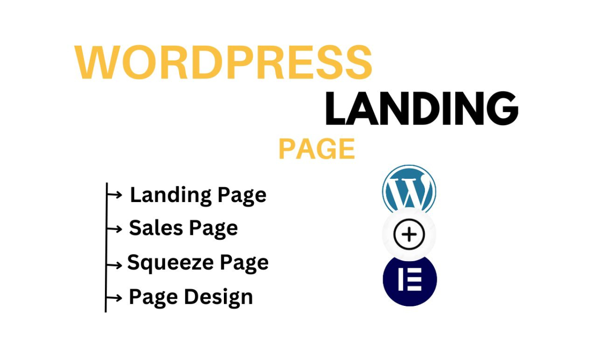  I will design Wordpress landing page , squeeze page and sales page using elementor pro