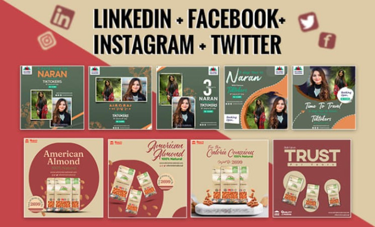 I will design carousel posts for linkedin facebook and twitter