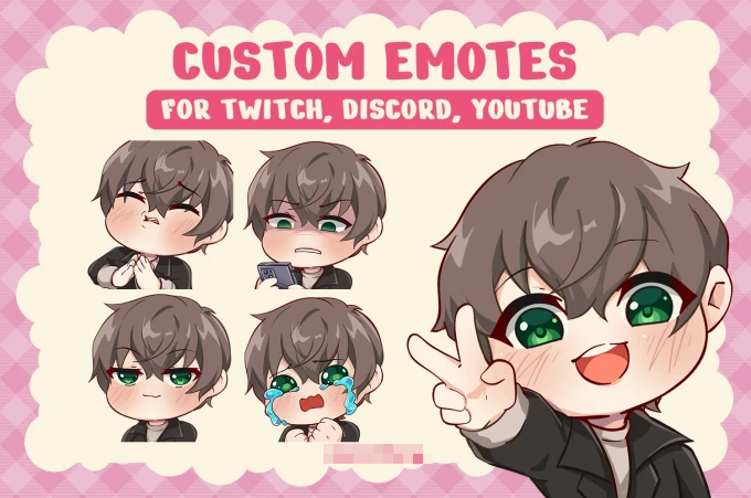 I will create animated emotes in chibi style