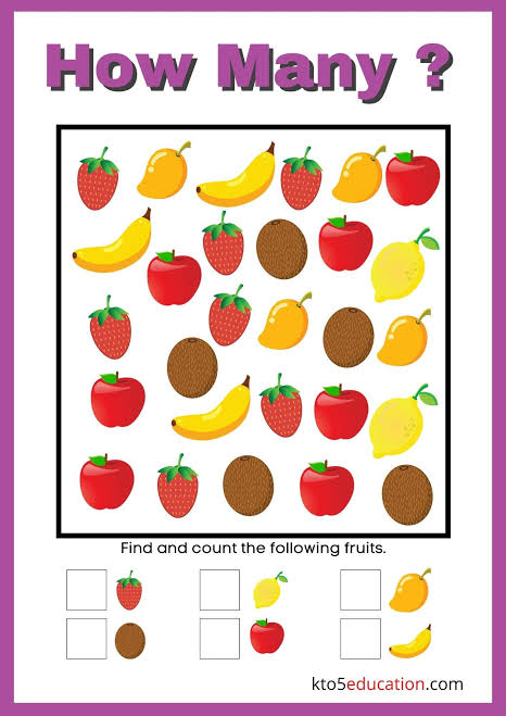 Creative and Unique children worksheet design