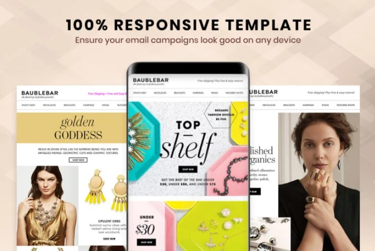 I will design creative responsive email template