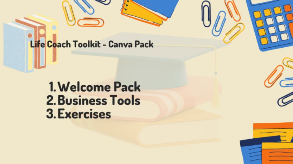 I will give canva templates life coaching business toolkit easy to edit and share