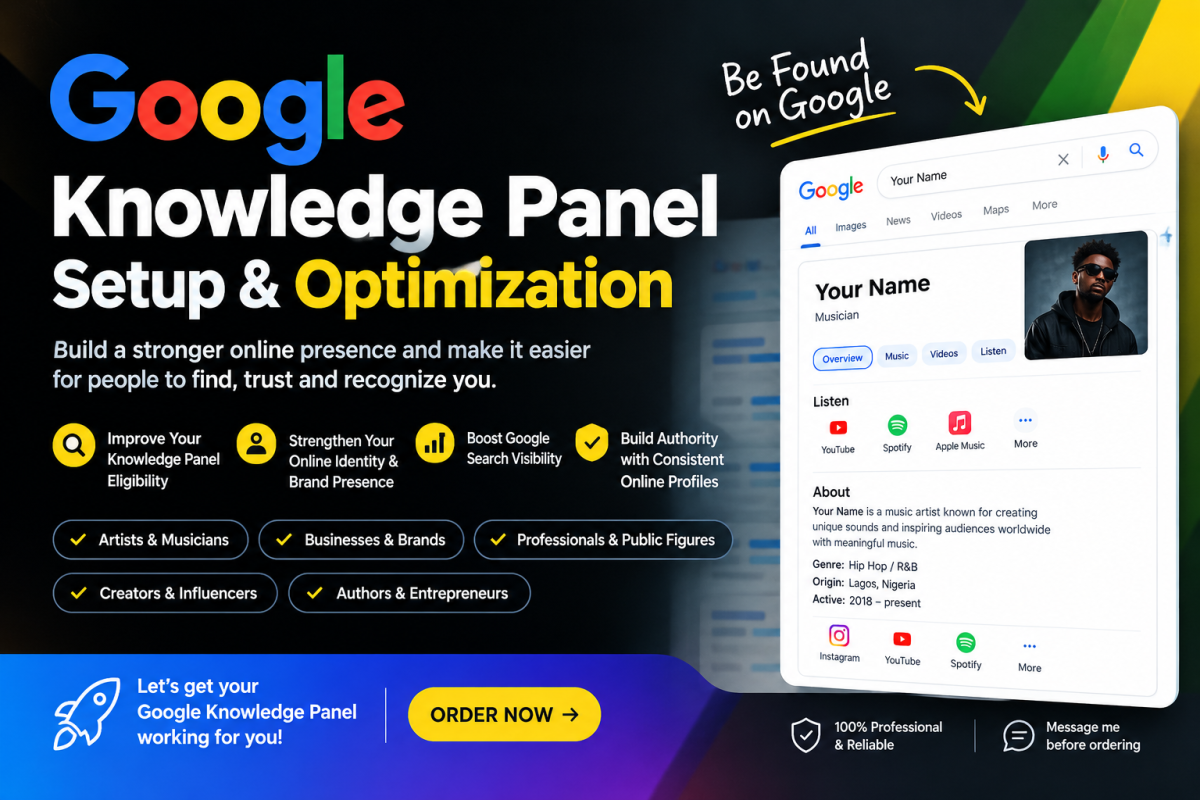 I will create google knowledge panel for personal or company