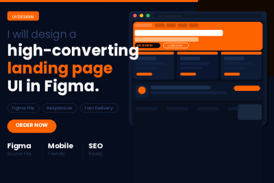 I will design a high-converting landing page UI in Figma