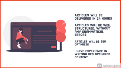 I will write SEO optimized articles, website content and blogs