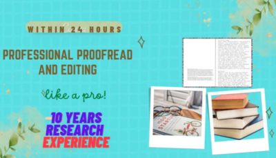I will proofread and edit your scientific or technical paper