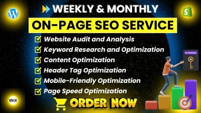 I will perform On Page SEO using Yoast or RankMath plugin for your website.