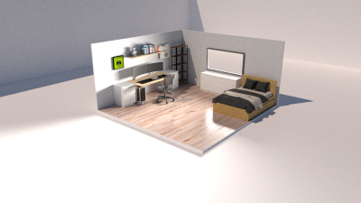 I can create a 3D model and render for architectural visualization
