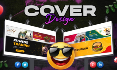 I will create facebook, linkedin, youtube, and twitter cover design