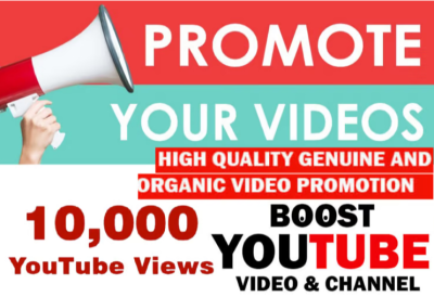 I will help you increase your youtube video views