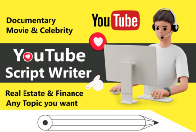 I will write cash cow youtube scripts for videos