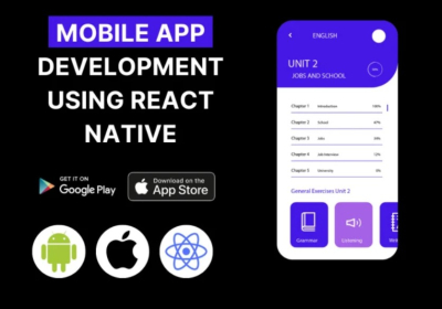 I will do mobile app development for android and ios using react native