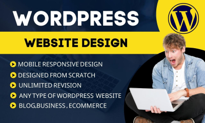 I Will create responsive WordPress website and blog business WordPress design