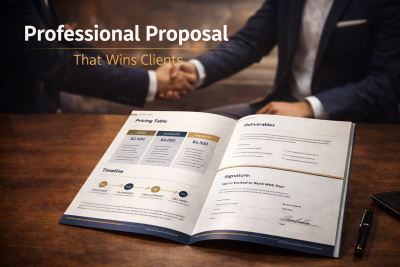 I will write and design a professional sales proposal that wins clients