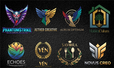 I will design a modern minimalist logo for your premium brand.