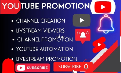 I will do organic video promotion, video streaming, streaming video to large audience